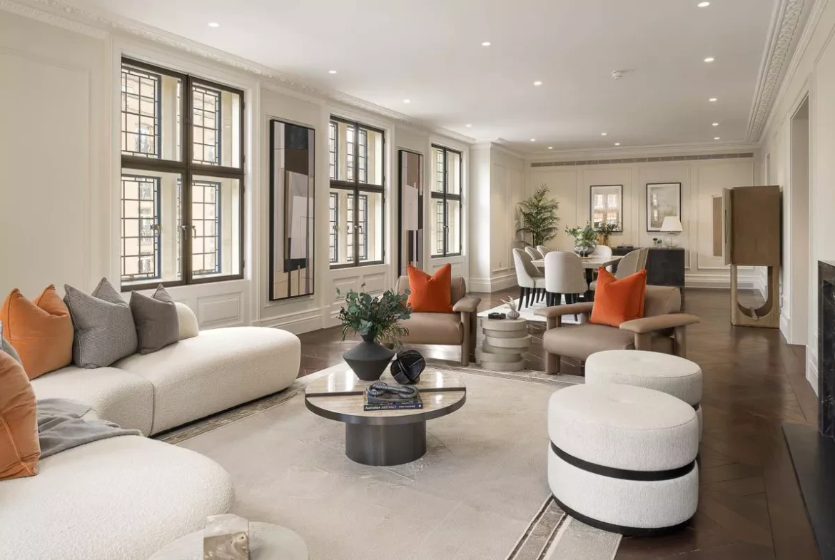 Knightsbridge Gate Apartment 2 Open Plan Reception Dining Room