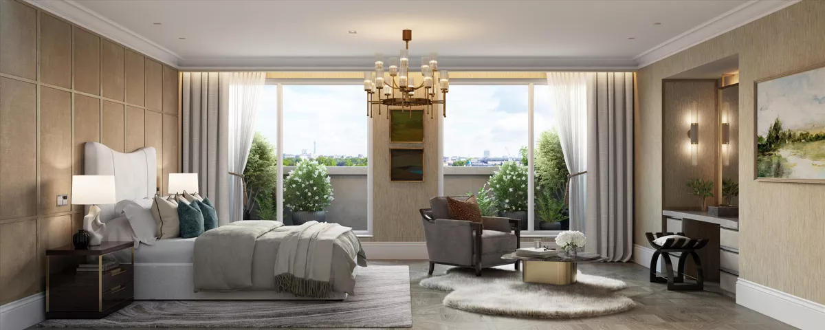 London Belgravia 4 Bedroom Apartment Bedroom Terrace