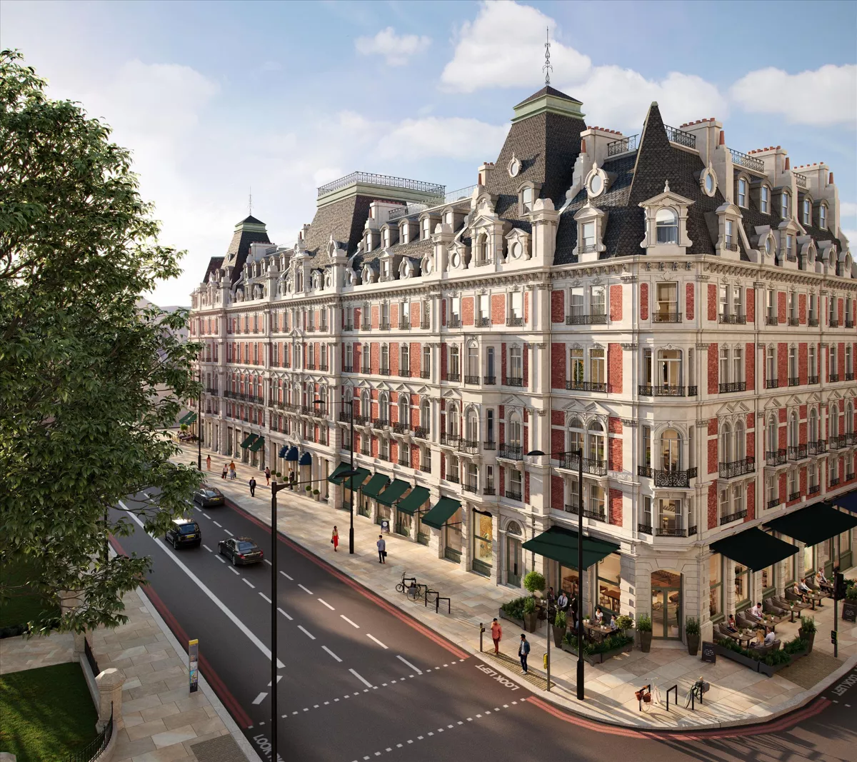 London Belgravia 4 Bedroom Apartment Building Aerial