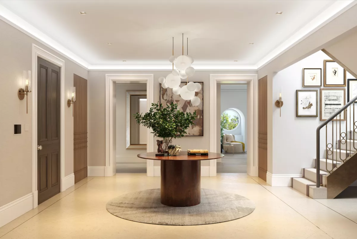 London Belgravia 4 Bedroom Apartment Entrance Hallway