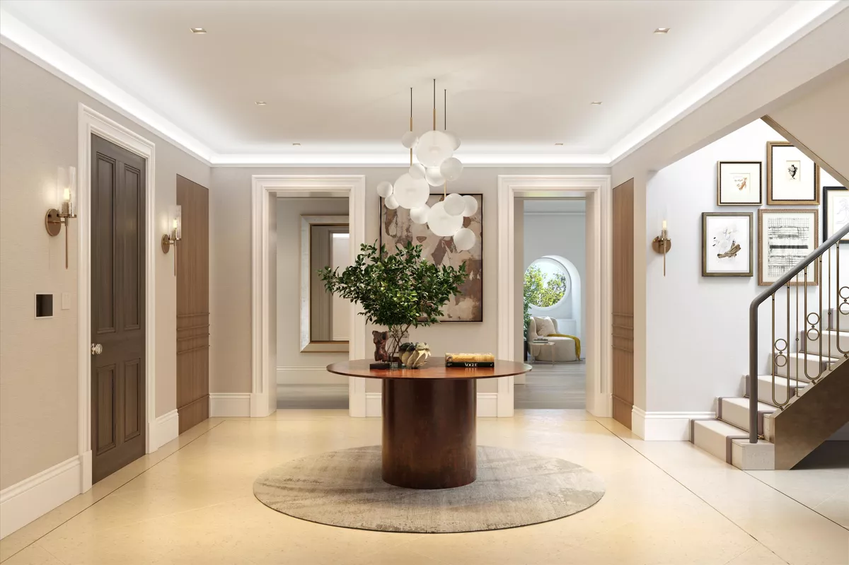 London Belgravia 4 Bedroom Apartment Entrance Hallway