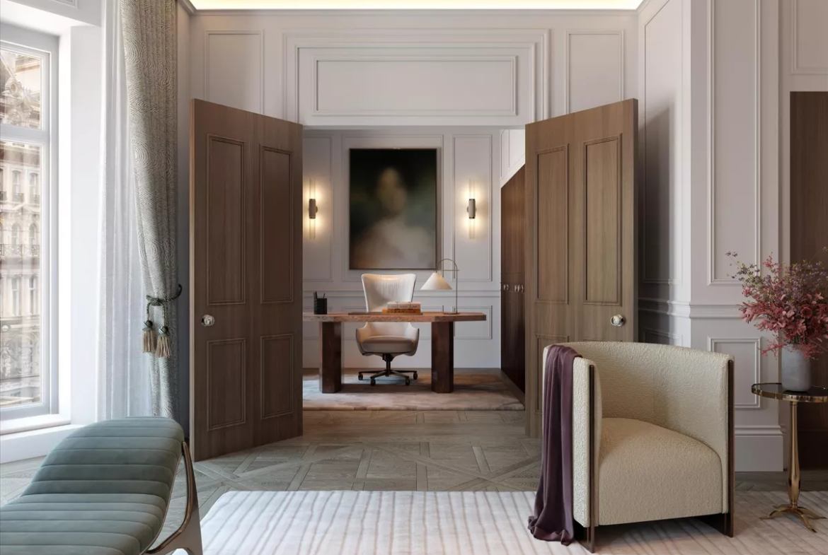 London Belgravia 4 Bedroom Apartment Home Office