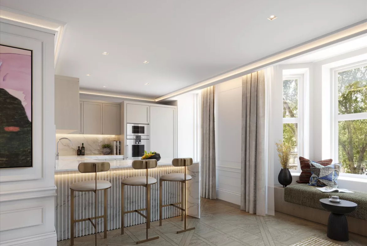 London Belgravia 4 Bedroom Apartment Kitchen