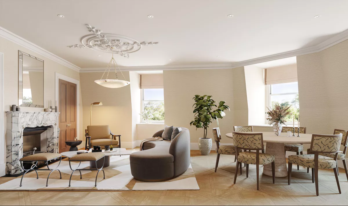 London Belgravia 4 Bedroom Apartment Living Room