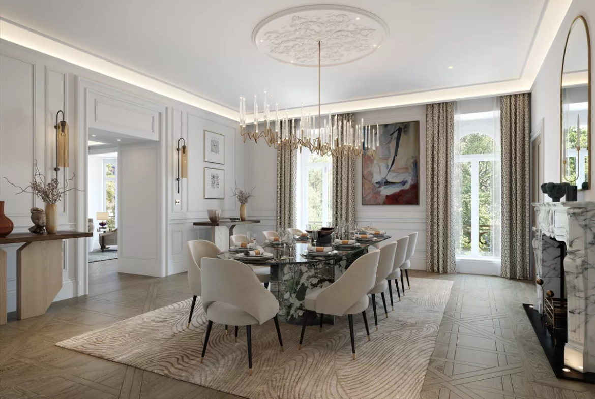 London Belgravia Eaton Lane Dining Room Luxury