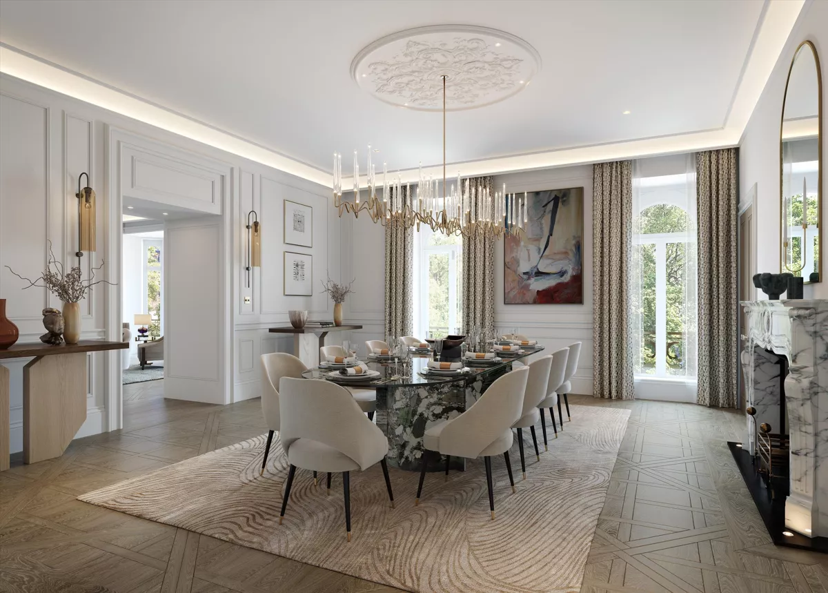 London Belgravia Eaton Lane Dining Room Luxury