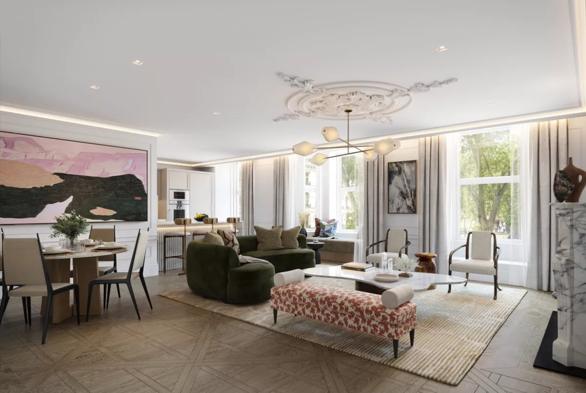 London Belgravia Eaton Lane Living Dining Open Plan