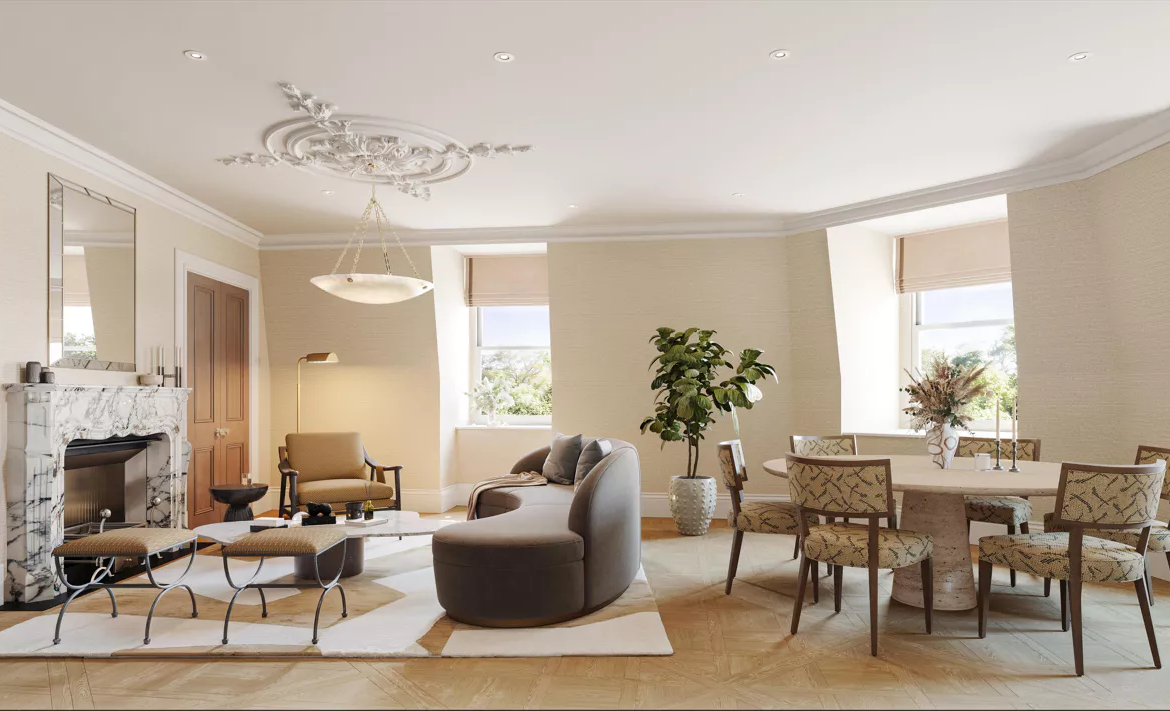 London Belgravia Eaton Lane Living Room Fireplace