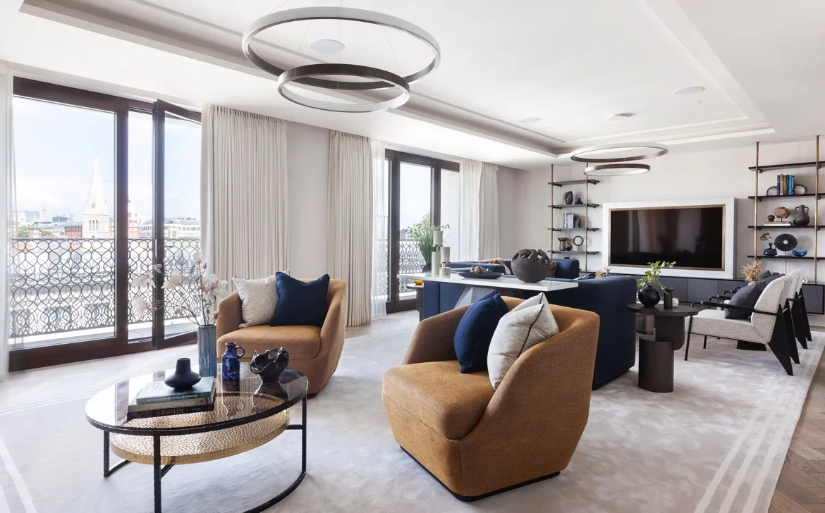 London Chelsea Barracks Apartment Living Room