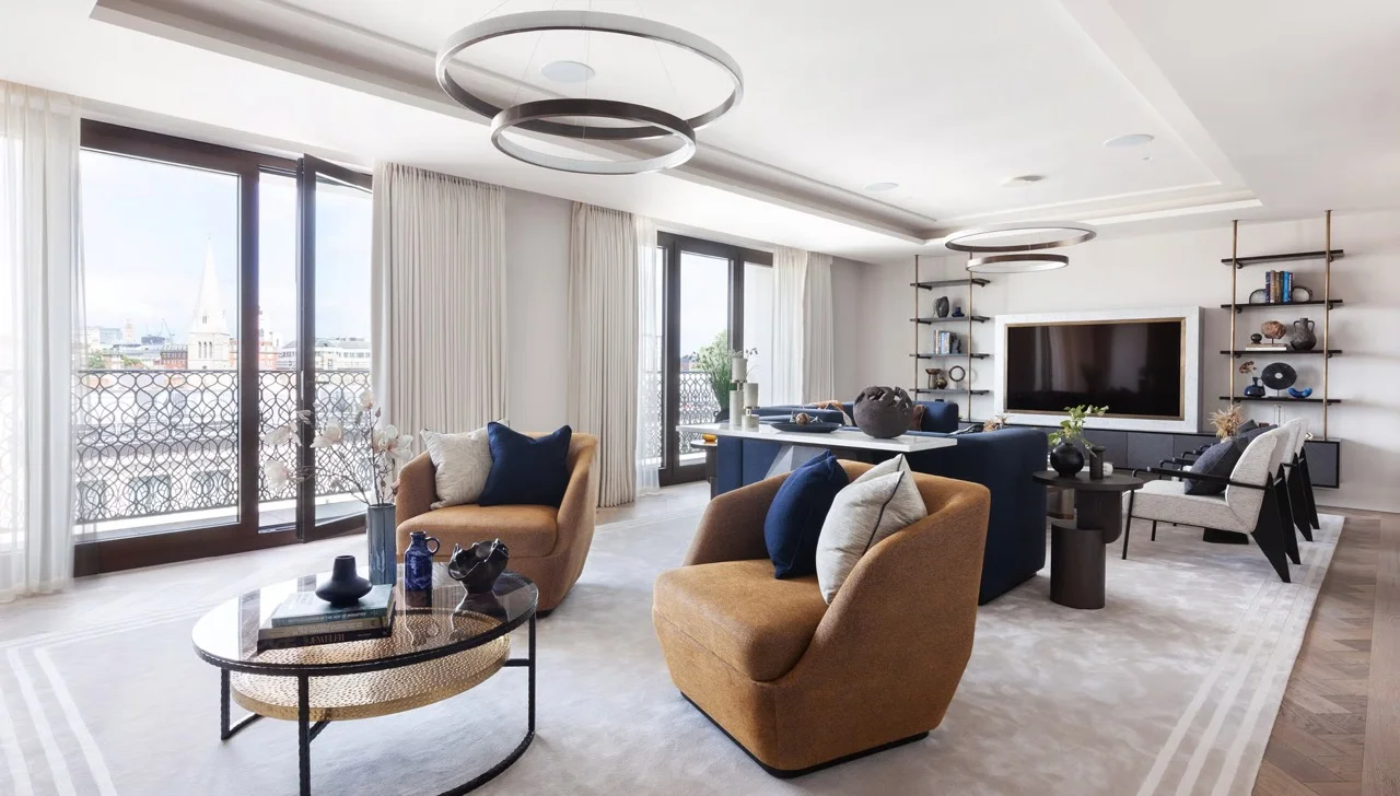 London Chelsea Barracks Apartment Living Room