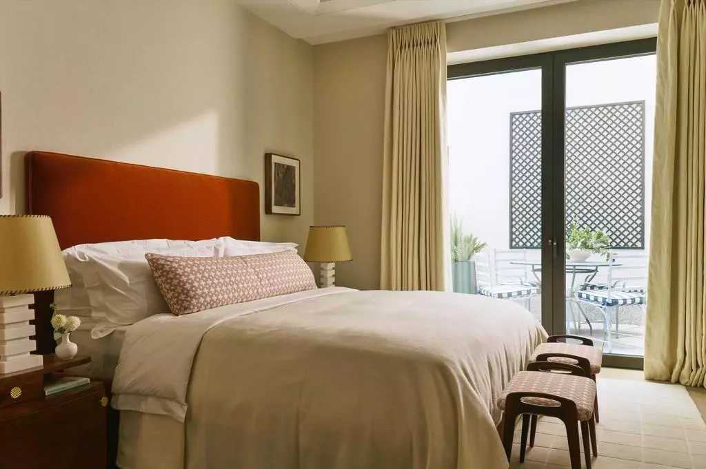 London Chelsea Barracks Bedroom Terrace View