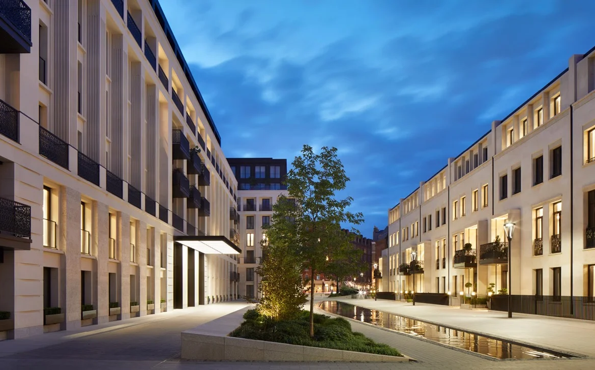 London Chelsea Barracks Evening Exterior