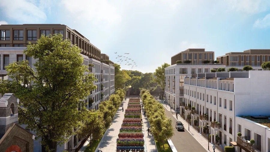 London Chelsea Barracks Mulberry Square