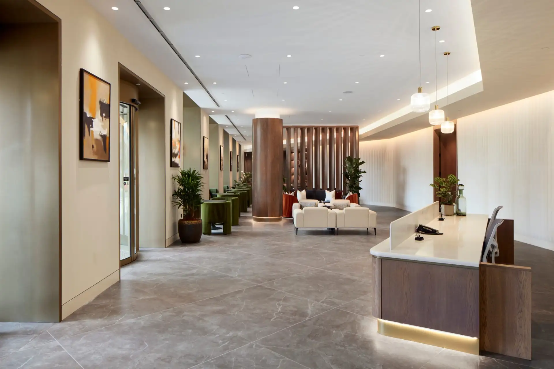 London Square Nine Elms Concierge Lobby Area