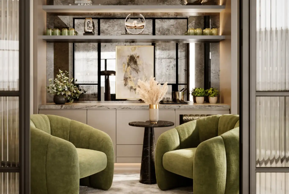 London Square Nine Elms Lounge Area Interior Design Feature