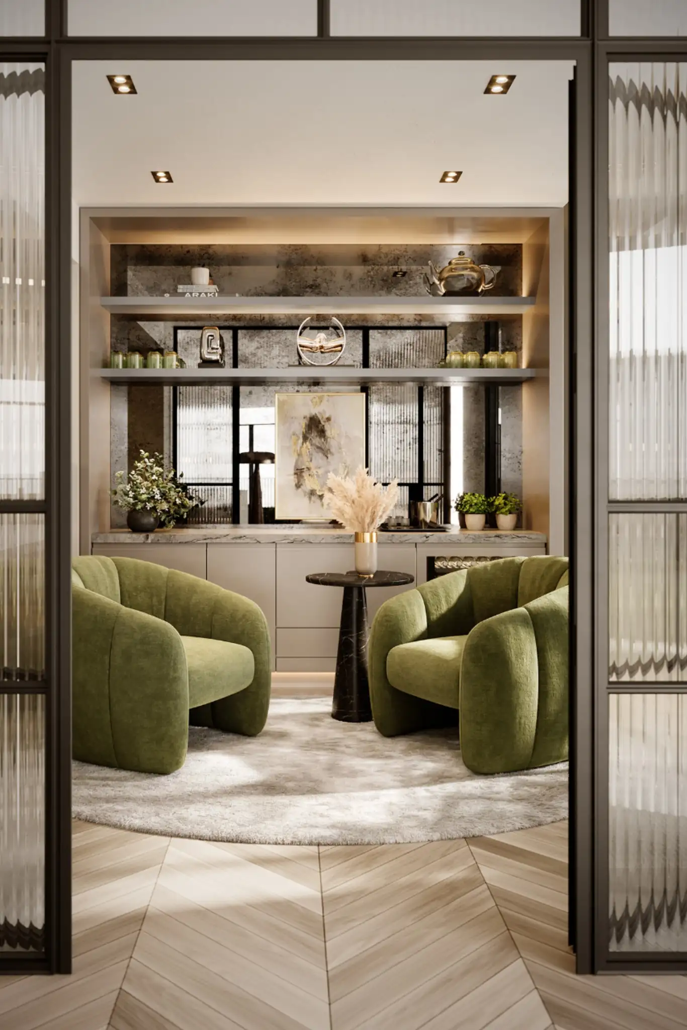 London Square Nine Elms Lounge Area Interior Design Feature