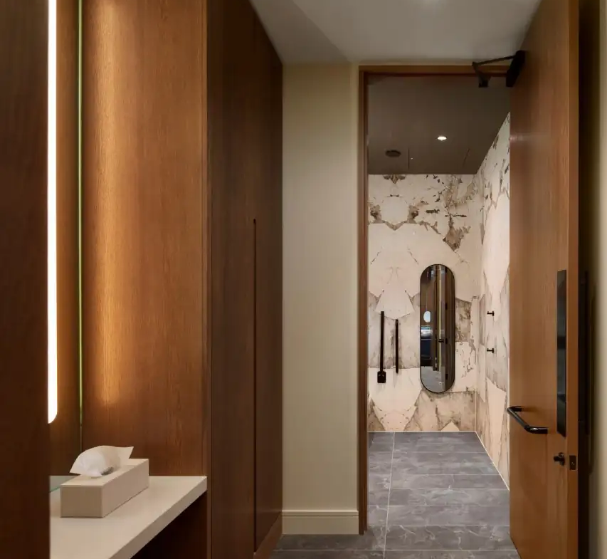 London Square Nine Elms Modern Hallway Interior