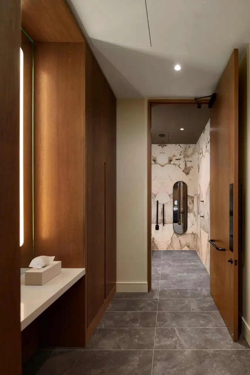 London Square Nine Elms Modern Hallway Interior