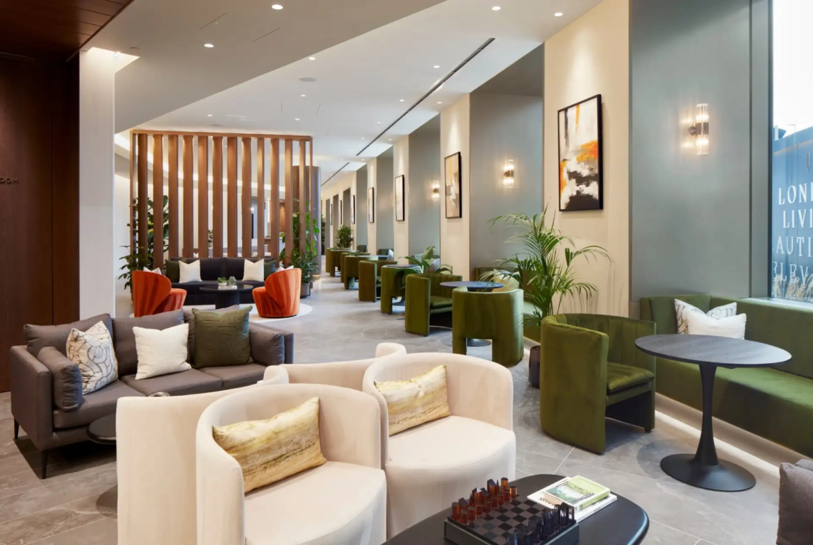 London Square Nine Elms Residents Lounge Modern Design