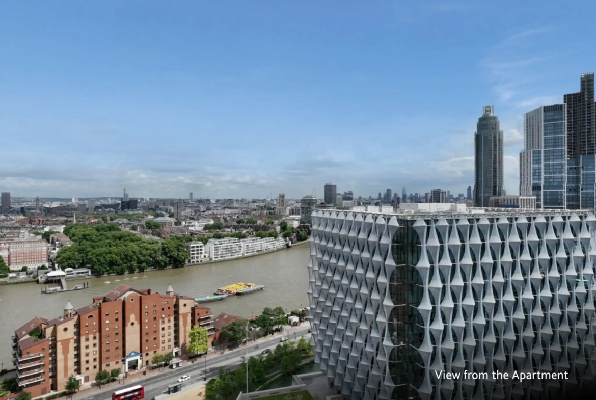 London Square Nine Elms River Thames View Apartment Exterior