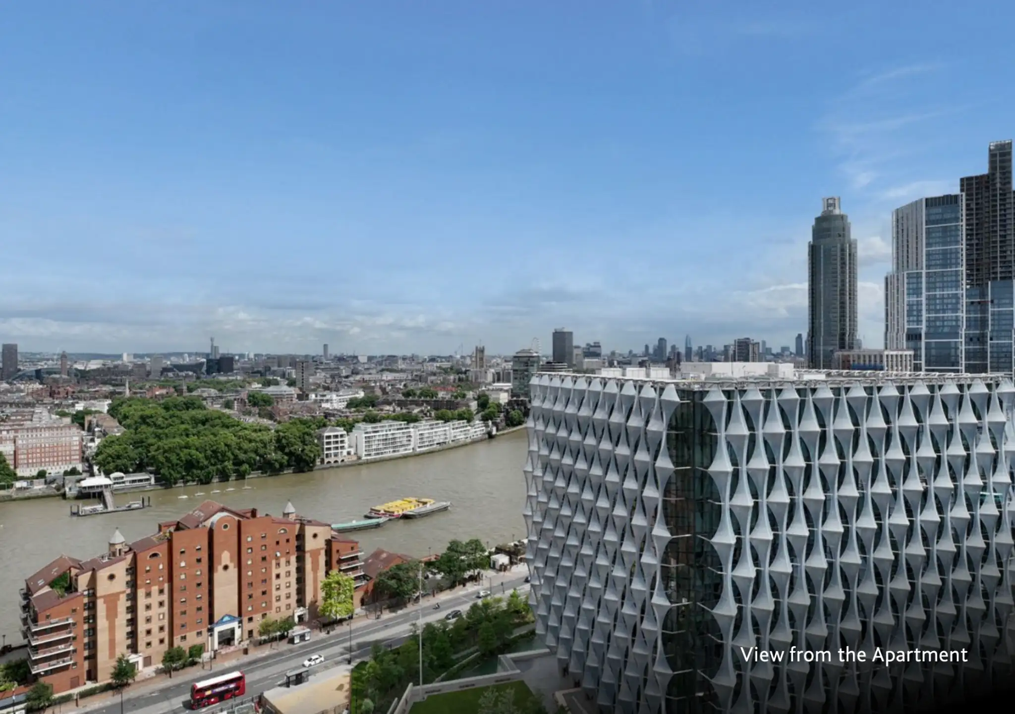 London Square Nine Elms River Thames View Apartment Exterior