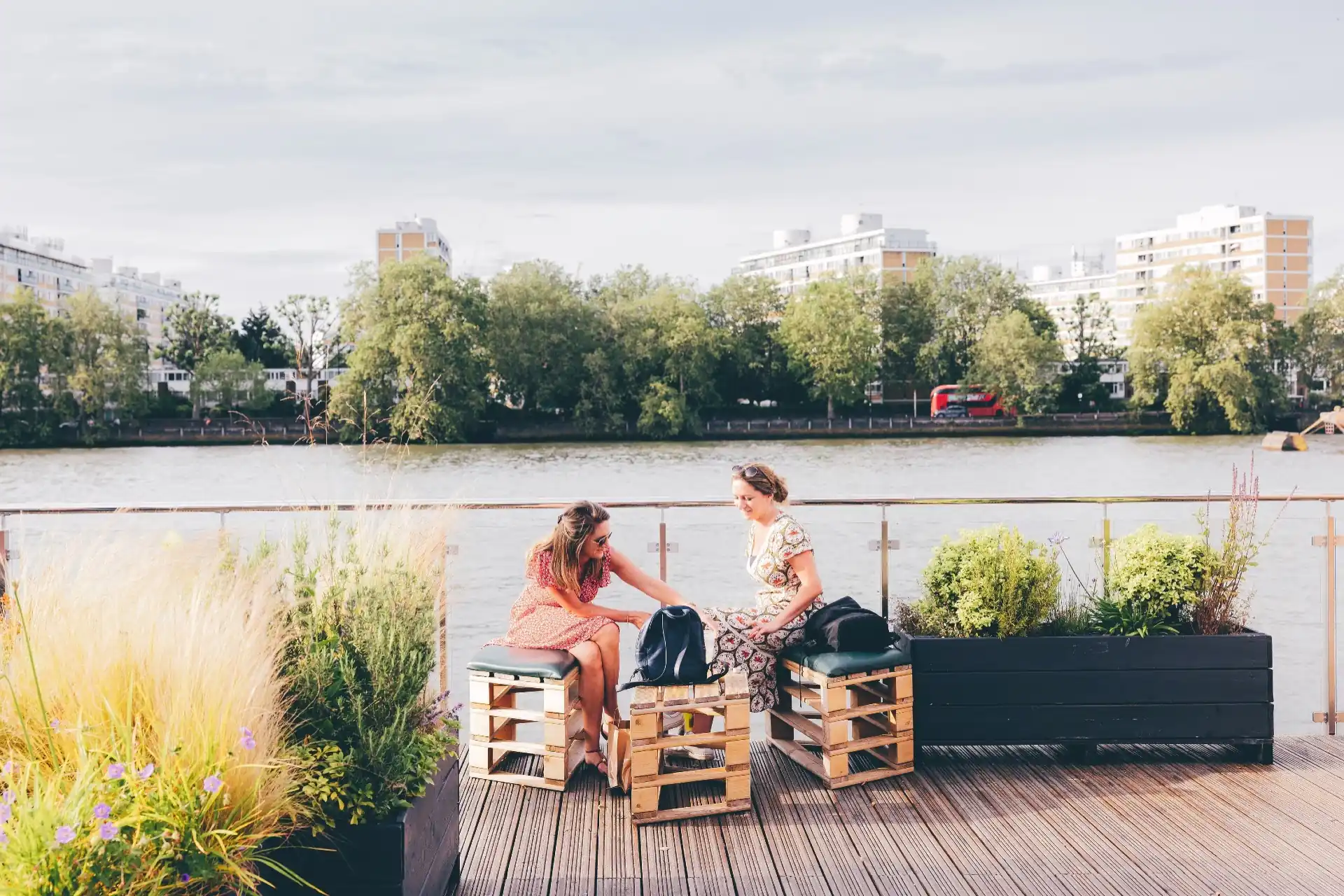 London Square Nine Elms Riverside Lifestyle Terrace Seating
