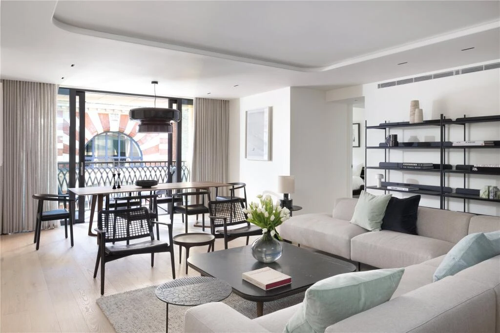 Marylebone Square London Build Living Room