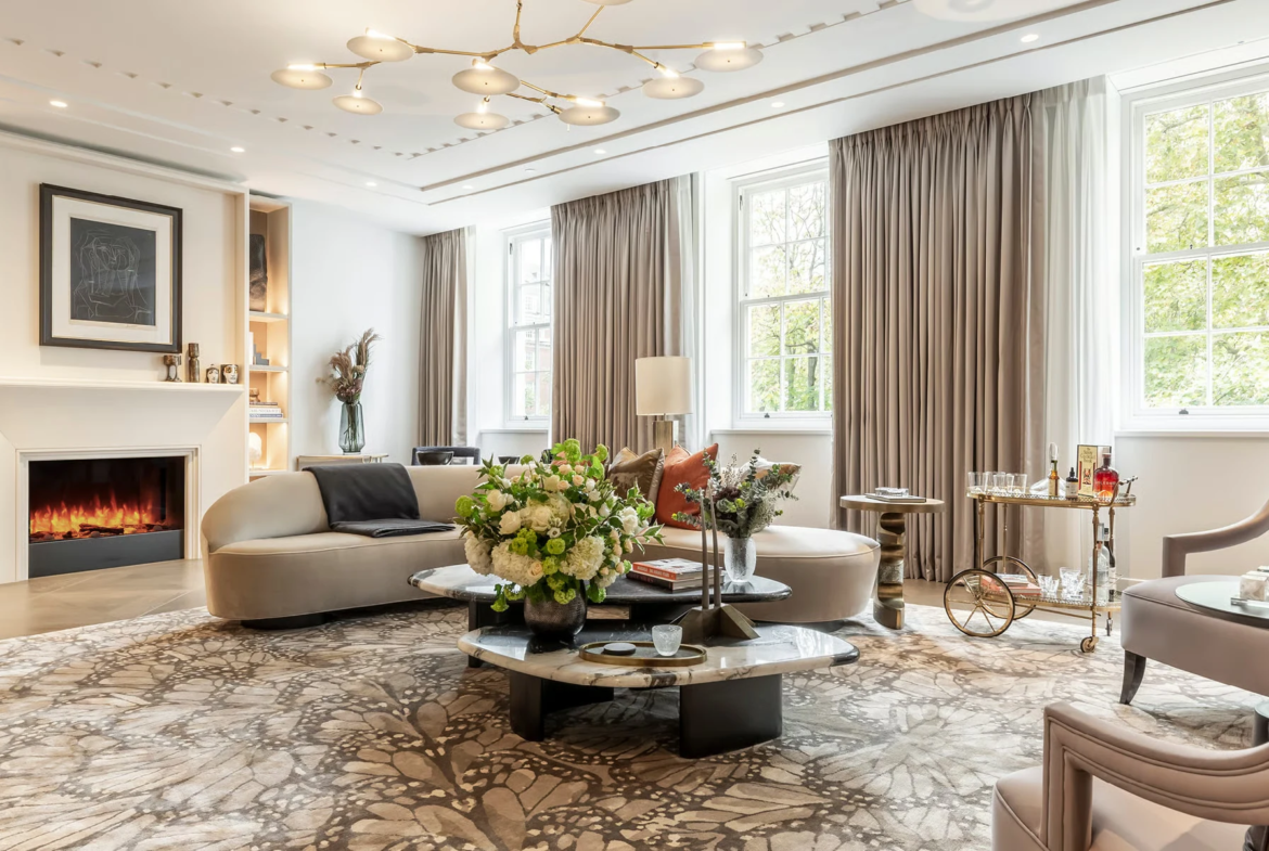 No1 Grosvenor Square Mayfair Facade Night Cgi