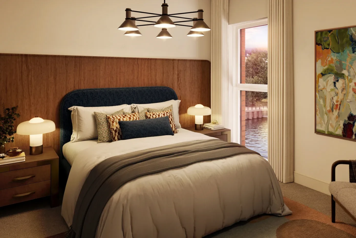 One Waterside Bath Bedroom Interior Modern Design