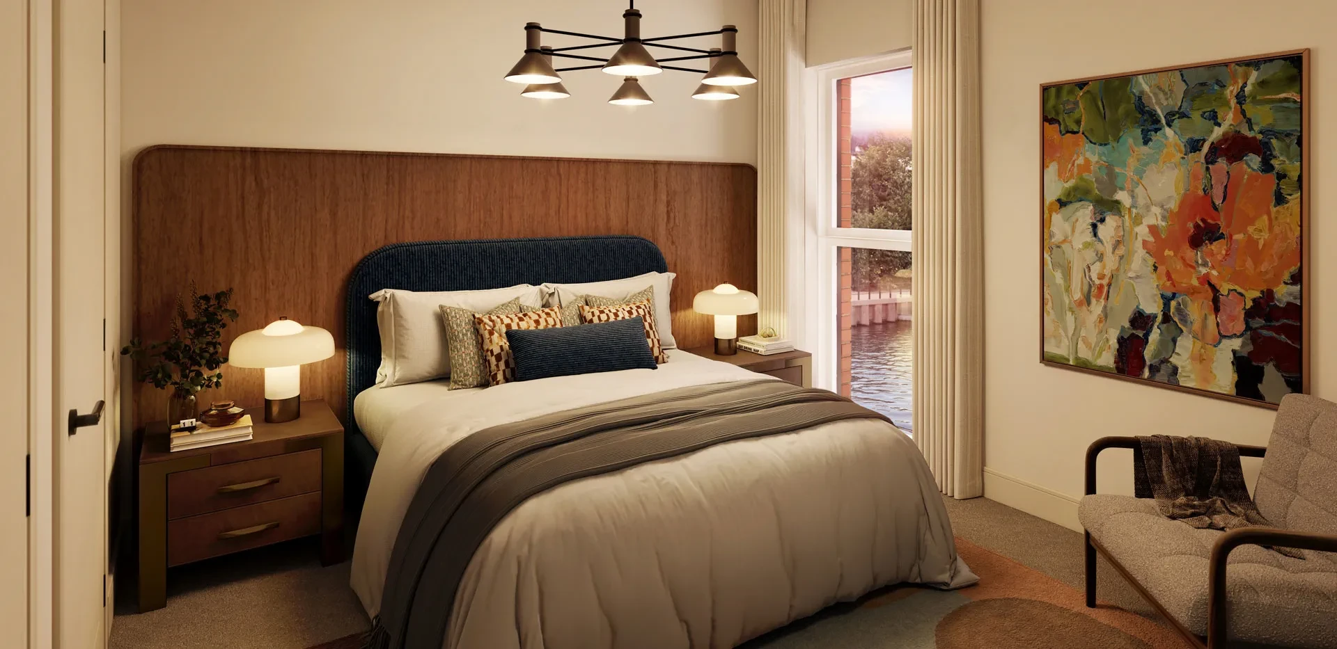 One Waterside Bath Bedroom Interior Modern Design