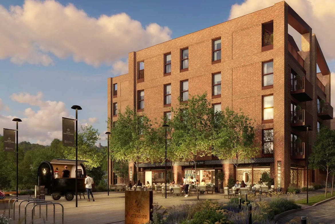 One Waterside Bath Cafe Retail Courtyard Exterior