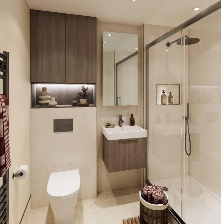 One Waterside Bath Modern Bathroom Interior