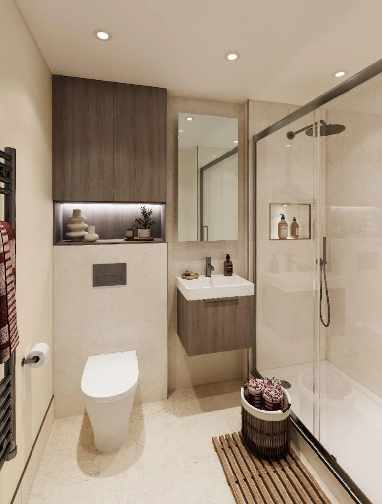 One Waterside Bath Modern Bathroom Interior