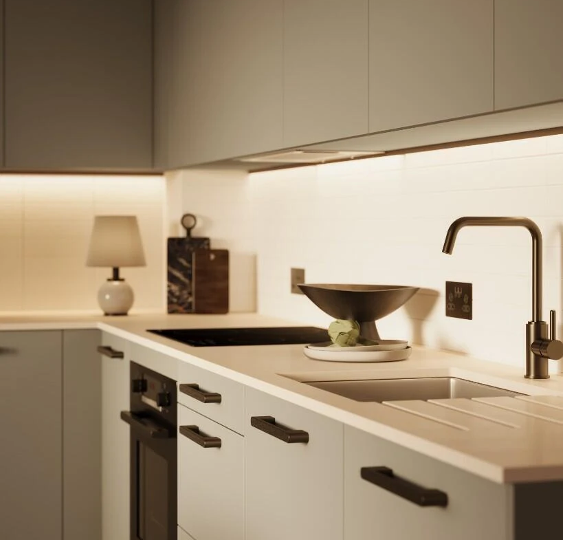 One Waterside Bath Modern Kitchen Closeup