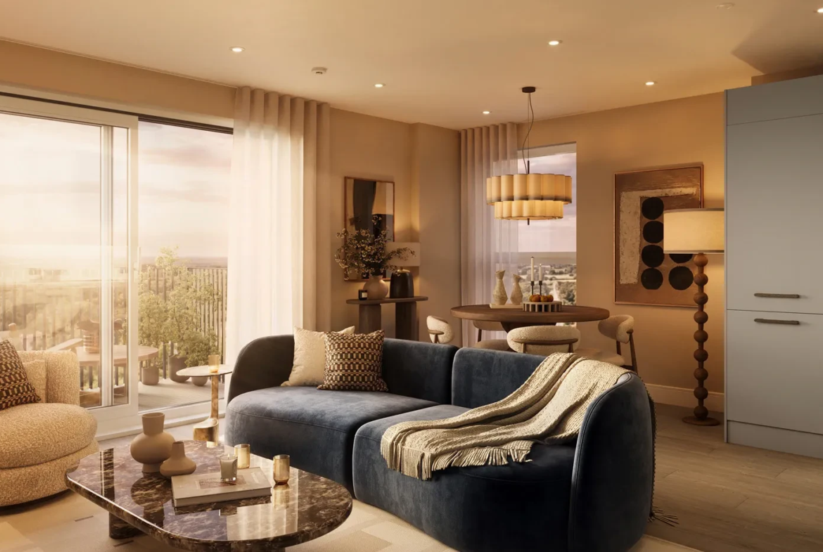 One Waterside Bath Open Plan Living Kitchen Interior