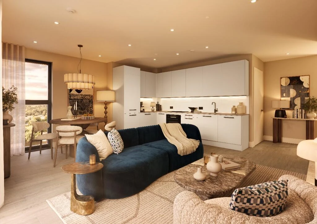 One Waterside Bath Open Plan Living Room