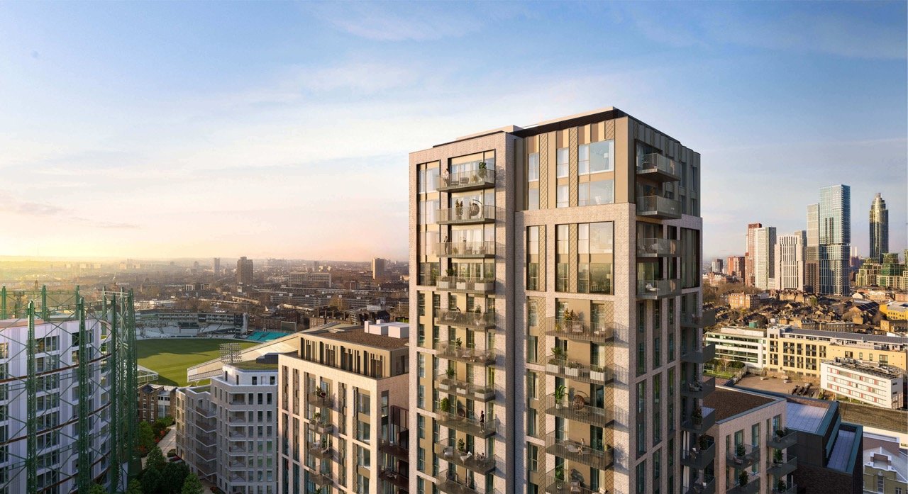 Oval Village London modern apartments with skyline views, contemporary architecture and central location