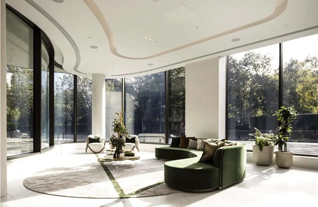 Park Modern 123 Bayswater Road Residents Entrance Lobby Hyde Park London W2