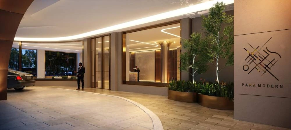 Park Modern Bayswater Road London W2 Main Entrance Valet Concierge Driveway