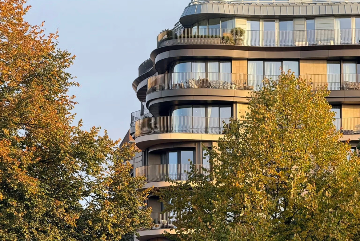 Park Modern Building Facade Daytime Exterior Bayswater London W2