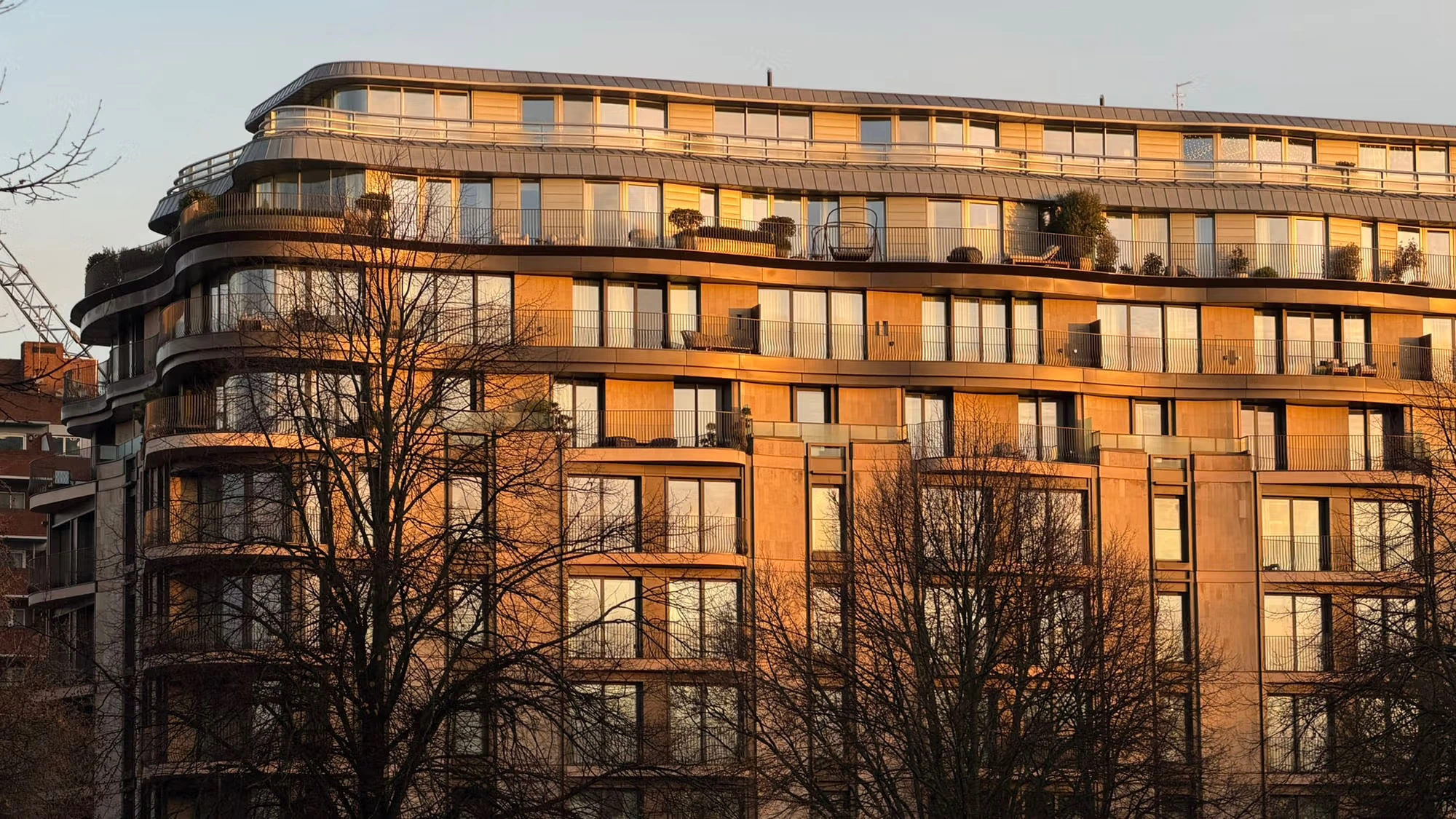 Park Modern Exterior Facade Day View Bayswater London W2