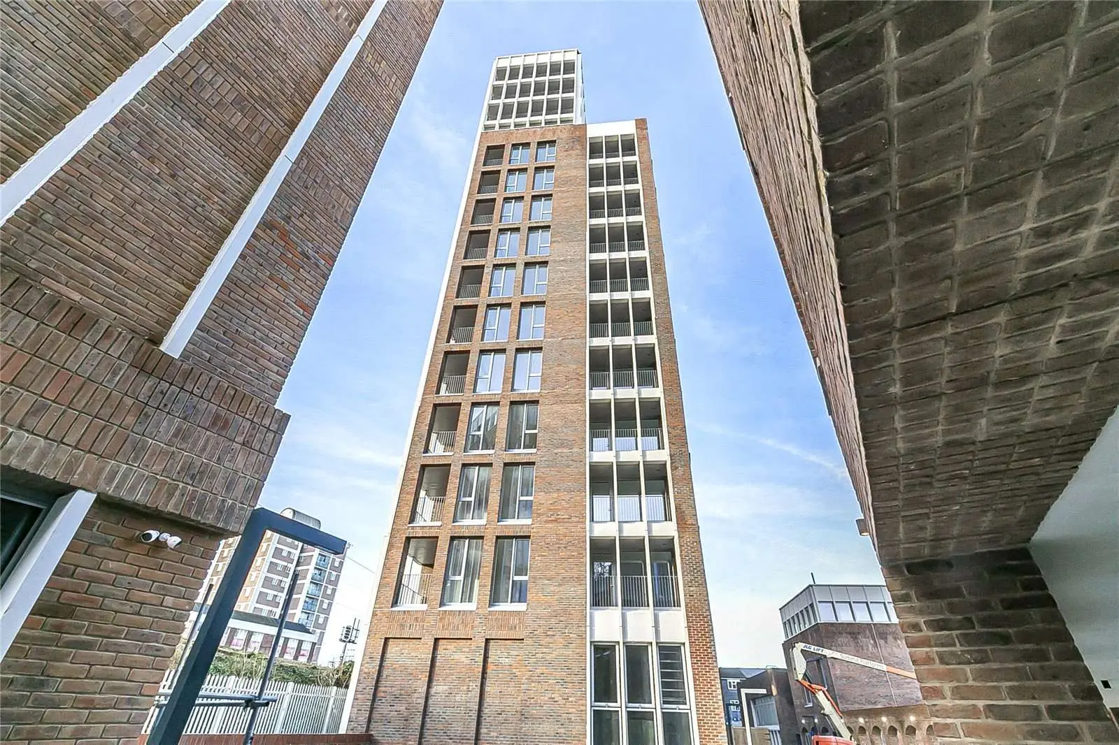 Parkhaus Hackney Downs E5 Tower Brick Facade Balconies Exterior Rooftop Pool
