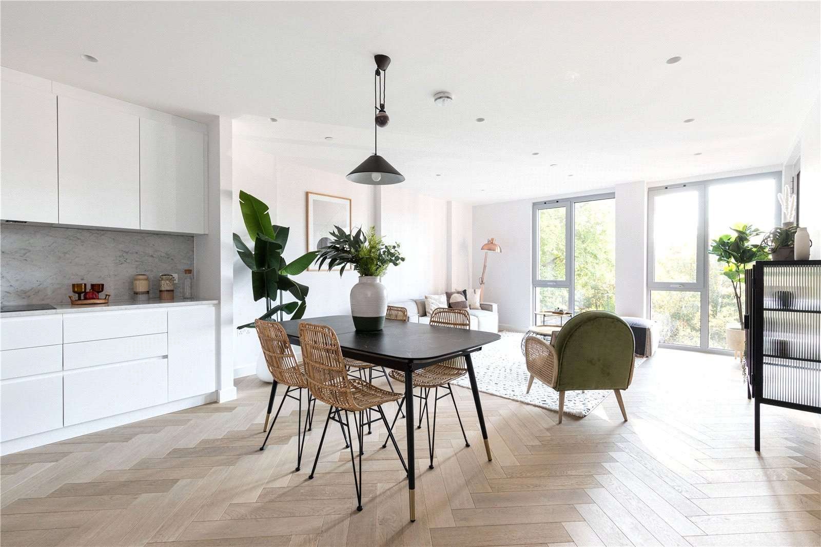 Parkhaus London E5 Hackney Open Plan Kitchen Dining Living Room