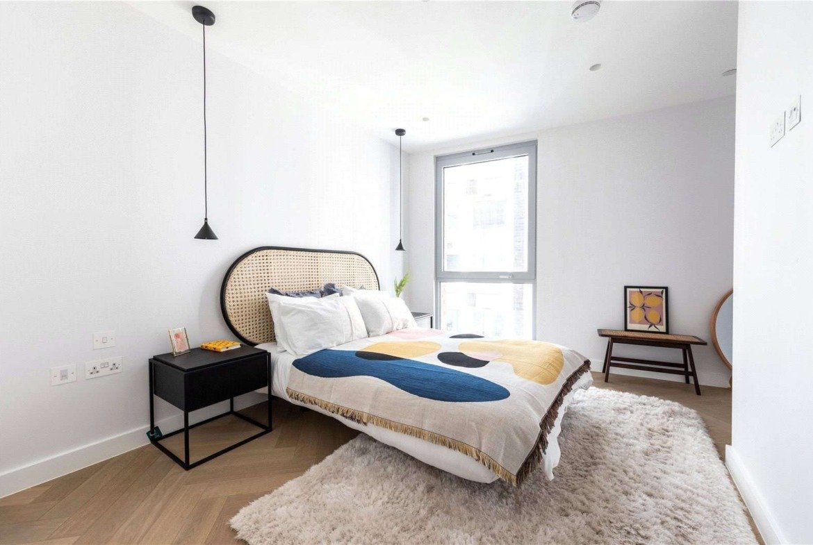 Parkhaus London E5 Hackney Primary Bedroom Rattan Headboard Development