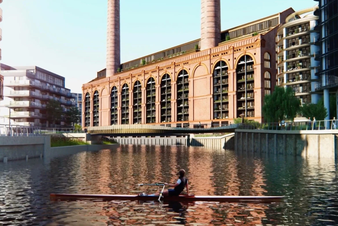 Powerhouse Chelsea Waterfront Chelsea London Sw10 0sw Lots Road Power Station Creek Rowing Cgi
