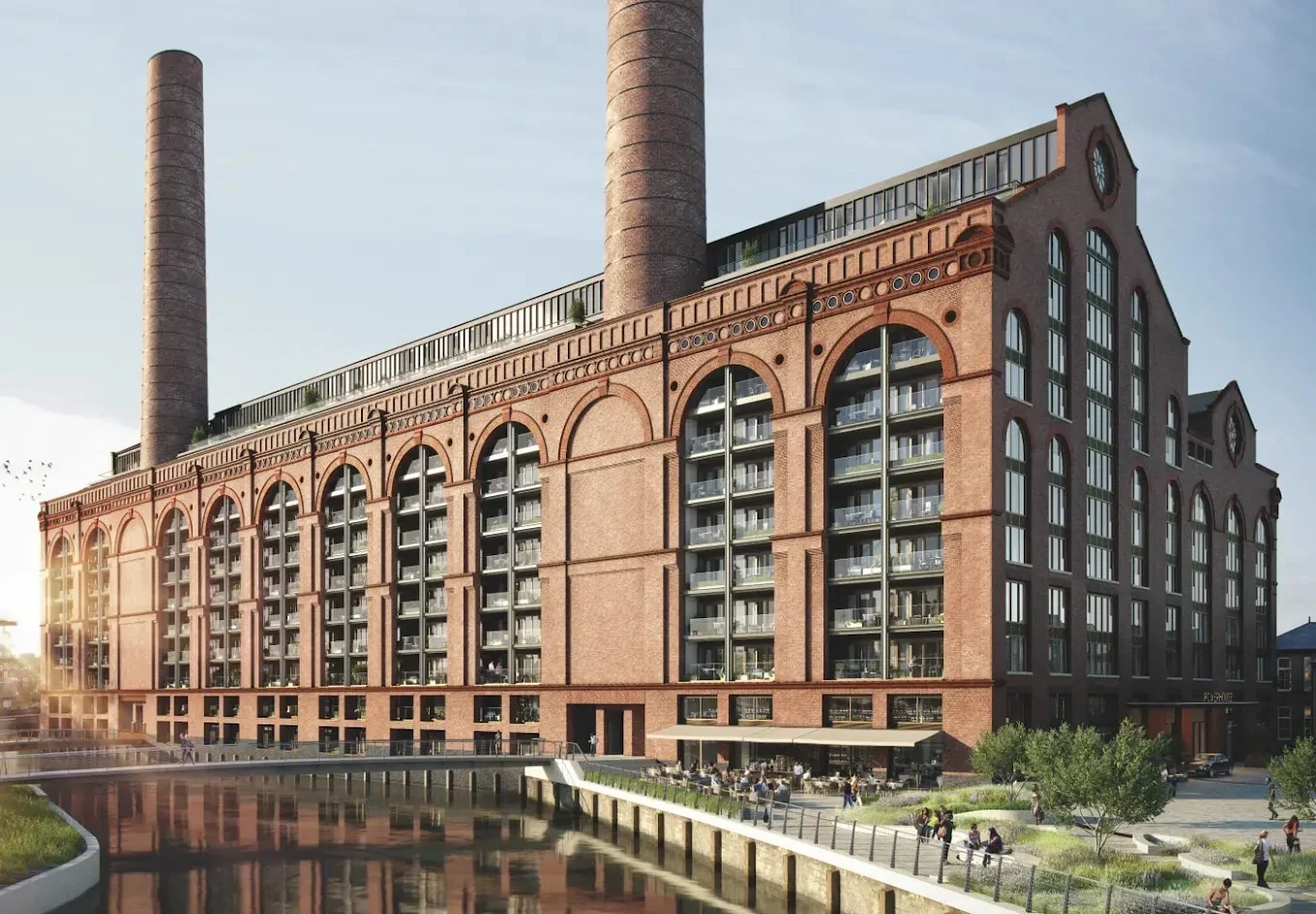 Powerhouse Chelsea Waterfront Chelsea London Sw10 0sw Lots Road Power Station Waterside Restaurant Terrace Cgi