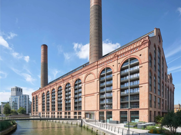 Powerhouse Chelsea Waterfront Lots Road Chelsea Sw10 0qd Open Plan Kitchen Dining Dark Cabinets Marble Island