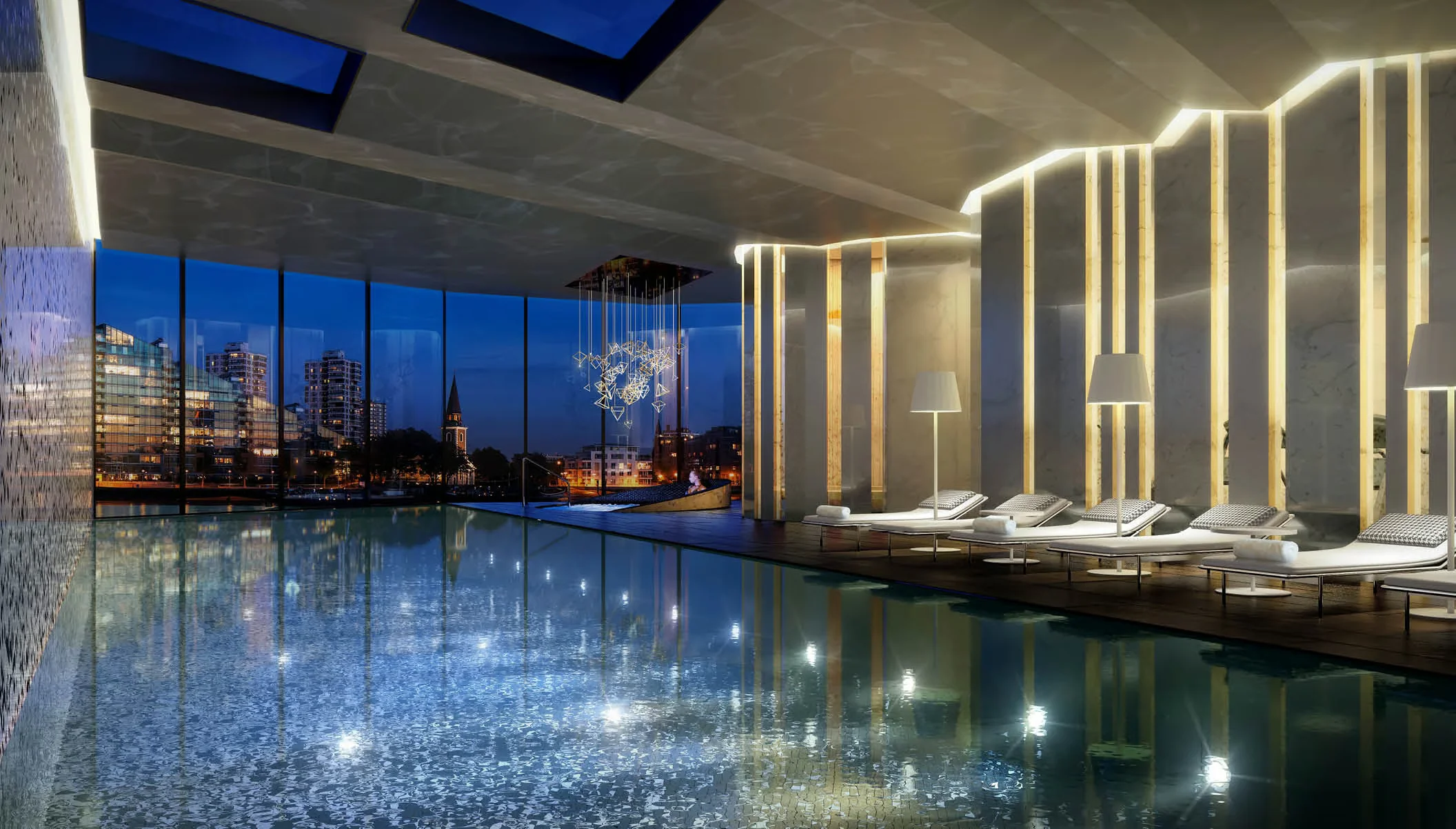 Powerhouse Chelsea Waterfront Lots Road Chelsea Sw10 0qd Residents Club Lounge Thames River View Dining