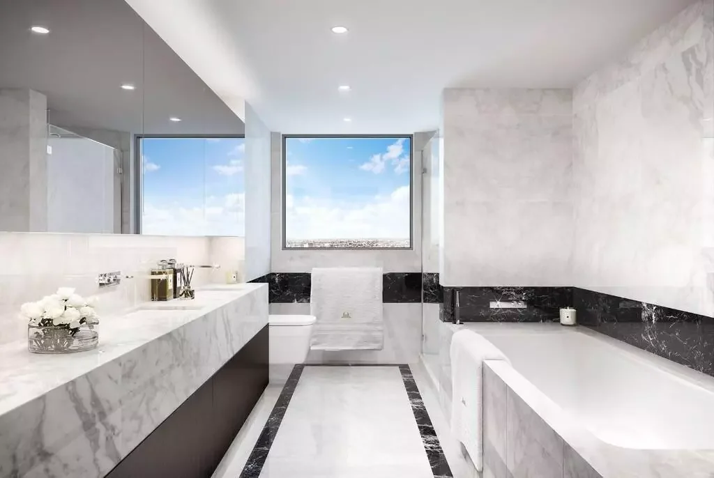 Powerhouse Chelsea Waterfront Luxury Marble Bathroom Bath London Sw10 0js