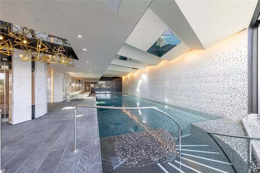Powerhouse Chelsea Waterfront Residents Indoor Swimming Pool Gold Chandelier London Sw10